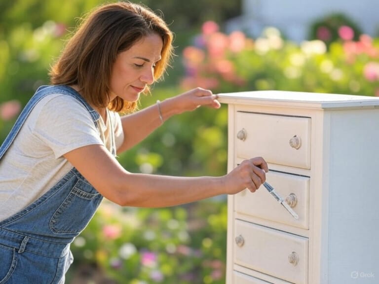femme reconversion rénovation meuble 40 ans