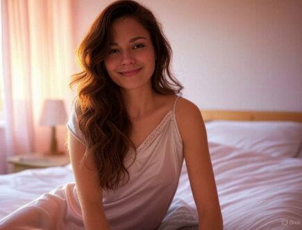 femme qui se réveille. rituel matinal
