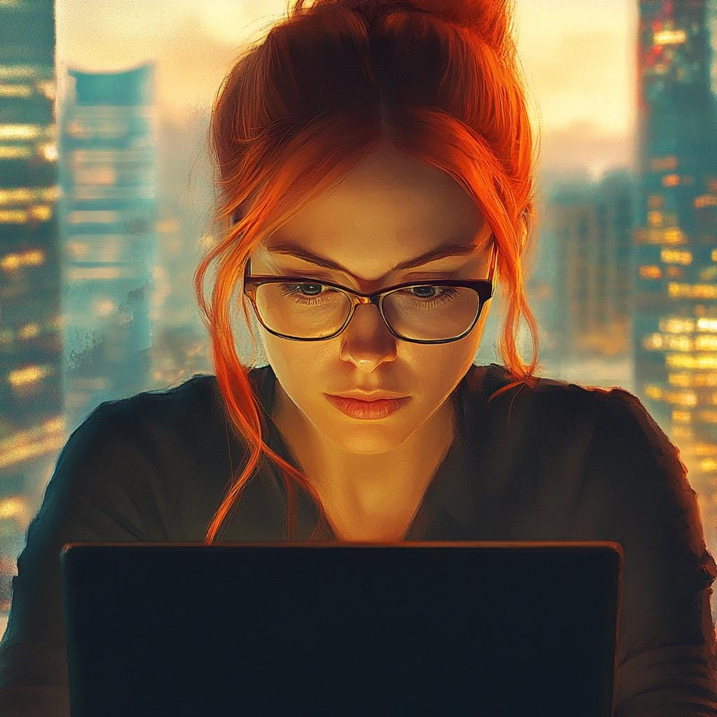 femme concentrée pour créer son business