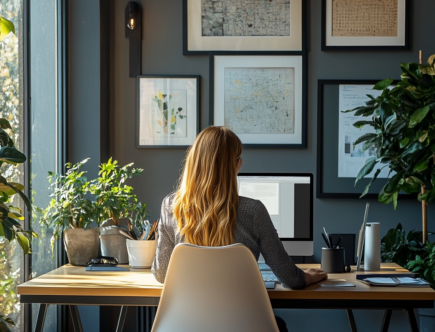 femme qui travaille side business