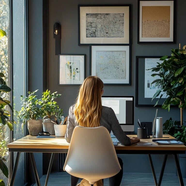 femme qui travaille side business