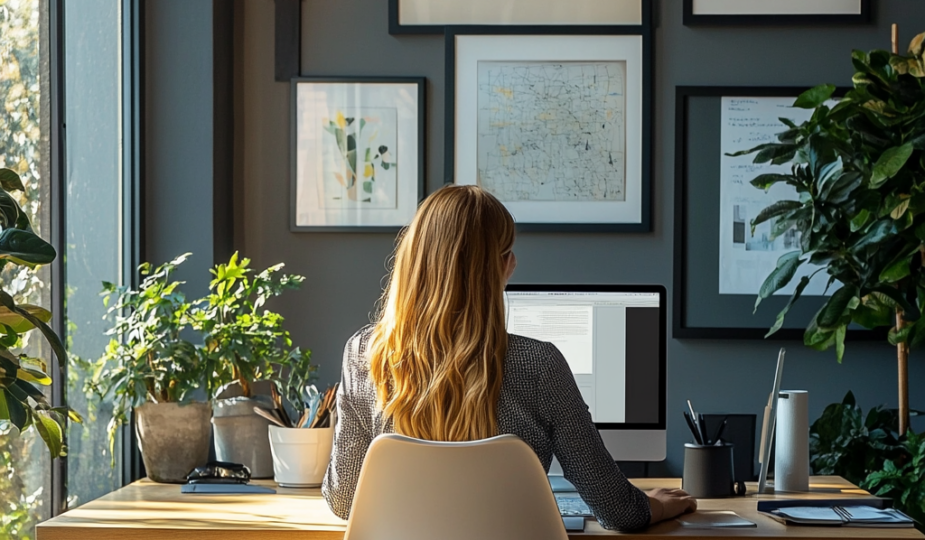 femme qui travaille side business