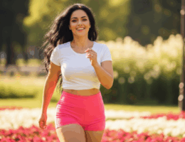 femme perdre du poids marche active