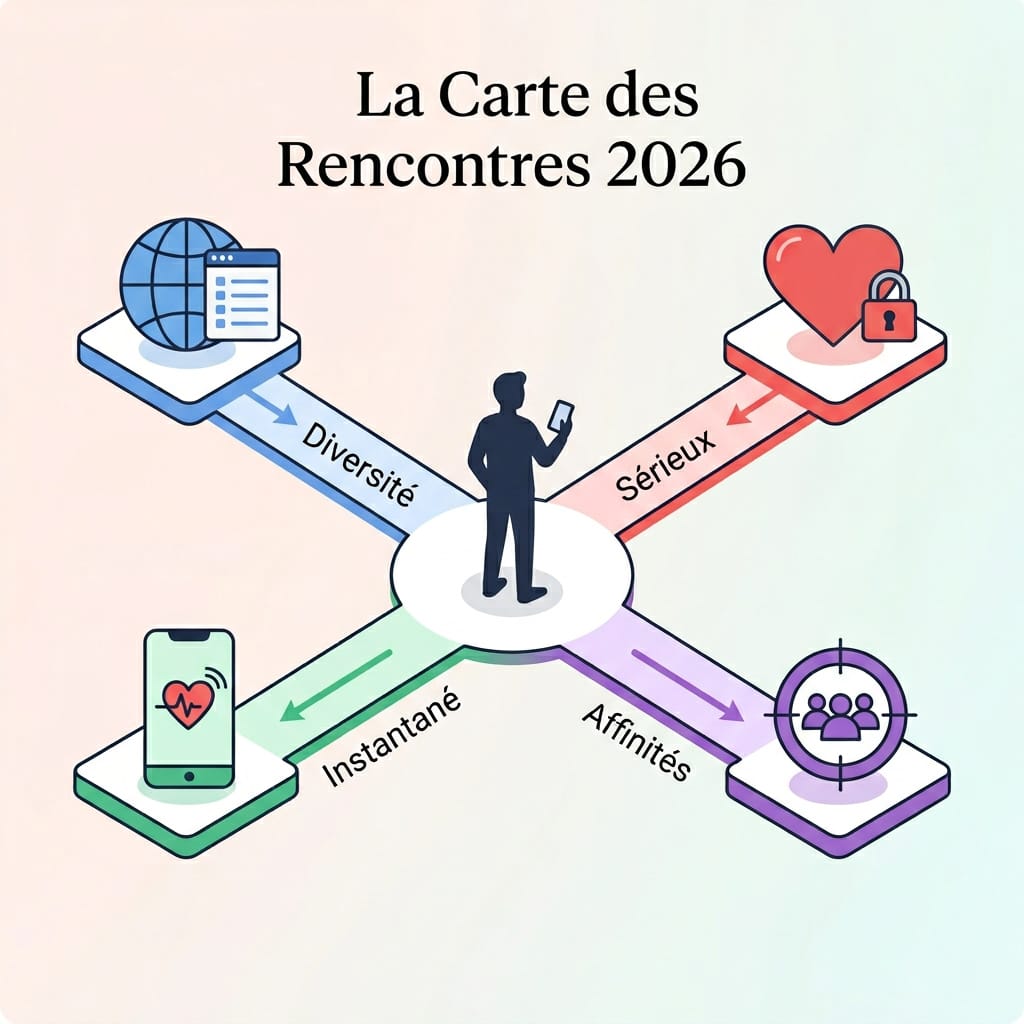 Infographie : Annonces pour Rencontres 2026 : Le Guide Ultime (Gratuit, Sérieux, Efficace)