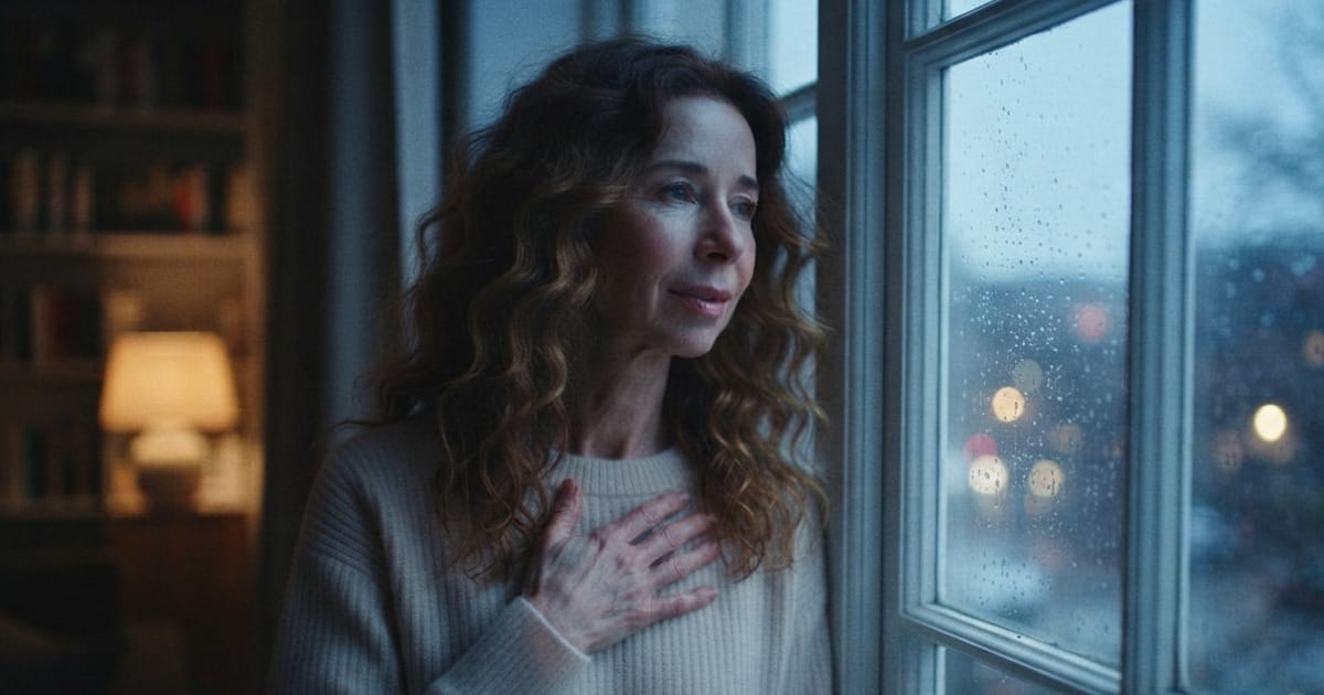 Femme pensive à la fenêtre, prise de conscience de la dépendance affective