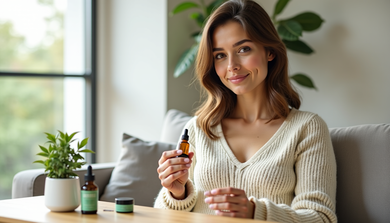 Illustration : ulaires et de l'inflammation huiles, produits topiques (crèmes, — 5 raisons de consommer du cbd quand on est une femme