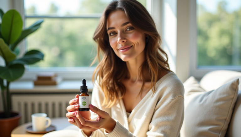 femme qui prend du cbd